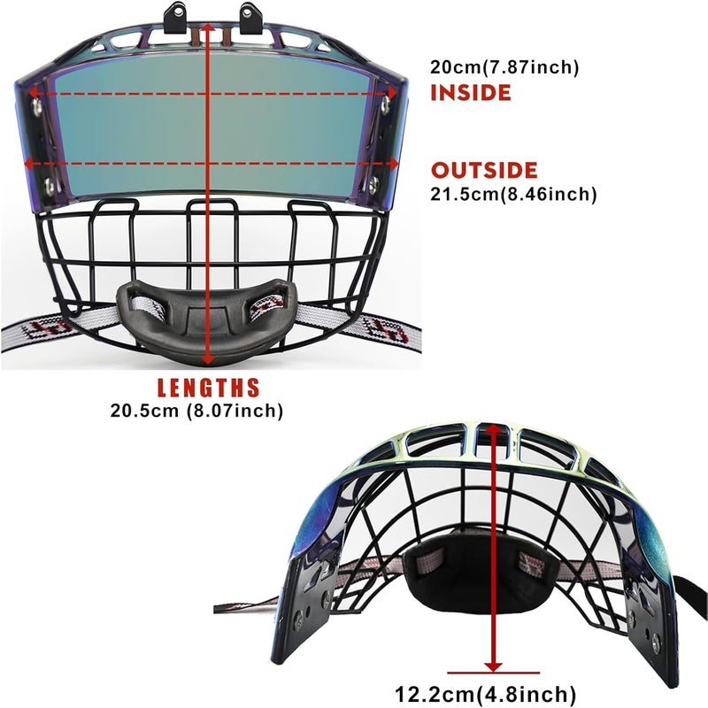 GY PC300 Hockey Helmet Cage & Face Shield Protector Combo - Image 5